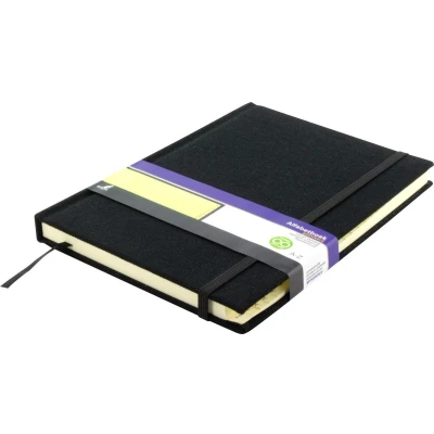 Afbeelding van Kangaro K 5105 Alfabetboek A5 A Z Linnen Hard Cover Zwart, 208 Pagina&#039;s, Leeslint, Elastiek