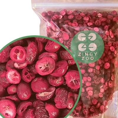 Afbeelding van Gevriesdroogde Cranberry XL250g Natuurlijke Gedroogde Freeze Dried Fruit Gedroogd Preisel beeren Gefriergegedroogd ZingyZoo