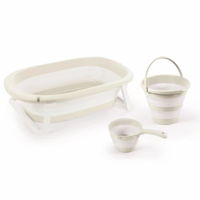 Afbeelding van Dolu Bath Set 3 in 1 Foldable Relax Beige