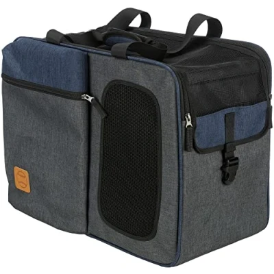 Afbeelding van Trixie Tara Honden Rugzak Grijs Blauw tot 7 kg 25 x 38 50 cm