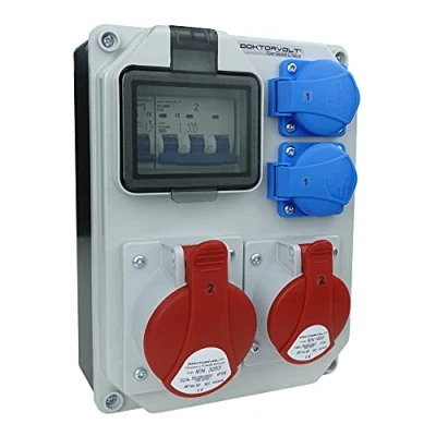 Afbeelding van Preis Zone Doctorvolt 5361 stroomverdeler HL S 32A 16A 2 x 230 V wandverdeler