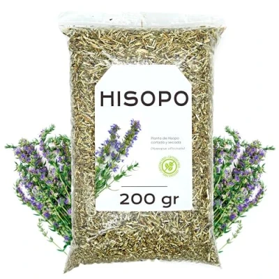 Afbeelding van Hysop Kruidenthee 200 gr Kruid Gesneden Bladeren Thee Natuurlijke en Gezondheid Eigenschappen Planteninfusie (200 gr)