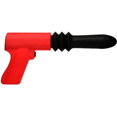 Afbeelding van Master Series Stotende Pistool Vibrator Zwart/Rood