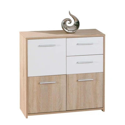 Image de Dressoir Eboli Brun 77x77x30 cm Mélamine