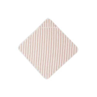 Afbeelding van Jollein Badcape 75x75cm Stripe Terry Wild Rose GOTS
