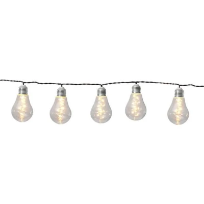 Afbeelding van Solar Lichtsnoer 190cm met 10 lampjes Warm Wit Tuinverlichting