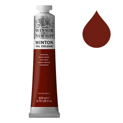Image de Winsor &amp; Newton Winton peinture à l&#039;huile (200 ml) 317 rouge indien