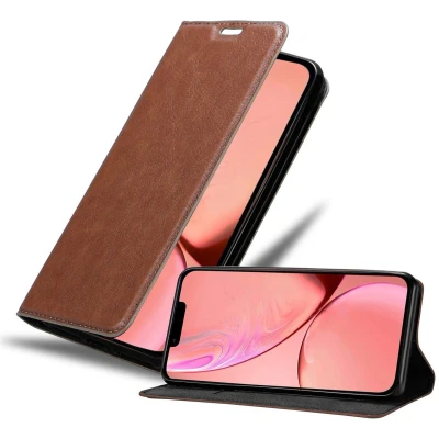 Afbeelding van Cadorabo Hoesje geschikt voor Apple iPhone 13 in CAPPUCCINO BRUIN Beschermhoes met magnetische sluiting, standfunctie en kaartvakje Book Case Cover Etui
