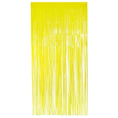 Image de Rideau de porte jaune néon 200x100cm