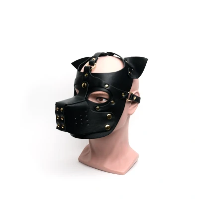 Afbeelding van Masker Bondage Pup Hood All Black