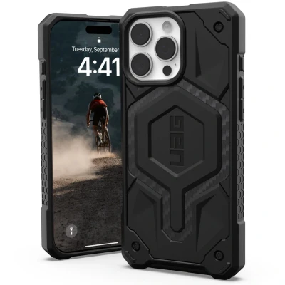 Afbeelding van UAG Hoesje Geschikt voor iPhone 16 Pro Max Monarch Backcover zwart