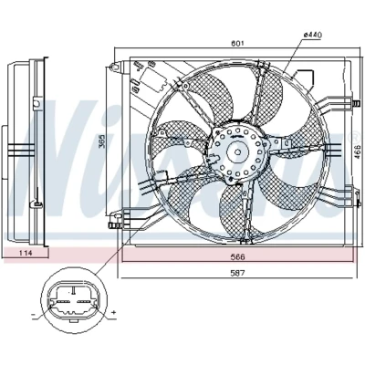 Afbeelding van Nissens Ventilatorwiel motorkoeling 85948