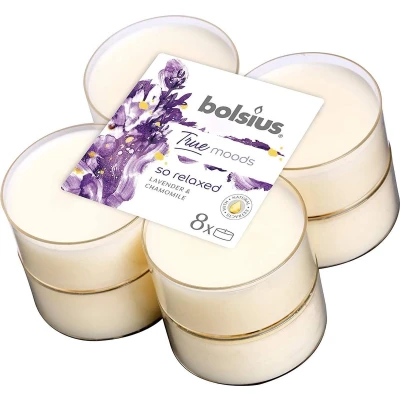 Afbeelding van Bolsius waxinelichtjes XL geur So Relaxed 8 st