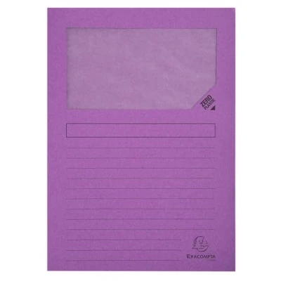 Afbeelding van Exacompta L map met venster Forever, pak van 100 stuks, lichtgroen 4 stuks