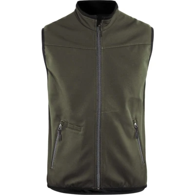 Afbeelding van Blåkläder Softshell gilet unite sans manches noir vert, L, Convient aux l&#039;élevage d&#039;animaux