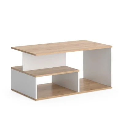 Afbeelding van Vicco HassoSalontafel 90 x 49.4 cm Eik goud/wit