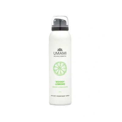 Afbeelding van Umami Exclusive Cosmetics Déodorant Woody Lemons Spray
