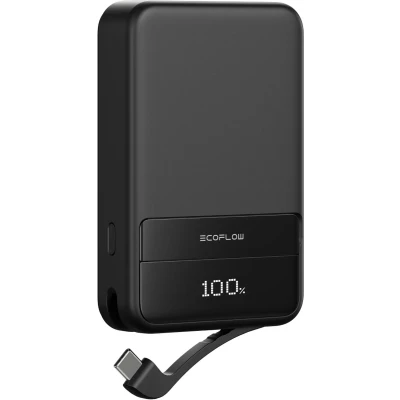 Afbeelding van ECOFLOW Rapid 10000 Powerbank mAh Magsafe, Qi Wireless Charging Li ion USB C, Zwart
