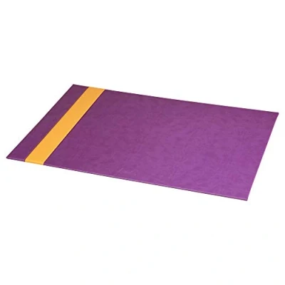 Afbeelding van RHODIA 318900C onderzetter, stijf, violet, 60 x 40 cm, oranje buitenmateriaal van kunstleer collectie Home Office Rhodiarama organisatie voor kantoor en opslag design