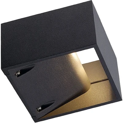 Afbeelding van SLV Logs Wall 232105 LED buitenlamp (wand) vast ingebouwd 6 W Antraciet
