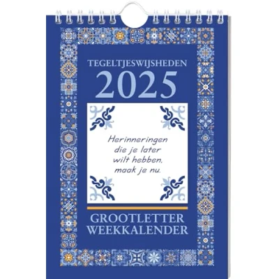 Afbeelding van Grootletter Tegeltjeswijsheden weekkalender 2025