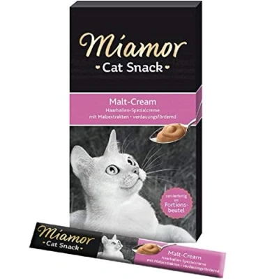 Afbeelding van 6x15g Cat Malt Cream Miamor Kattensnacks