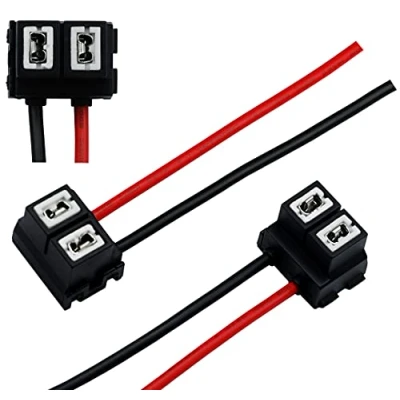Afbeelding van Set van 2 koplampcontactdozen H7 autolamp koplampaansluiting auto keramische fitting lamp connector vrouwelijke adapter voor Px26d schuine hoek L&amp;P B557