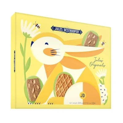 Afbeelding van Jules Destrooper &quot;Jules&#039; Originals&quot; koekjes voor Pasen Natuurboterwafels en Amandelbrood in koekjesdoos collectors item 200g