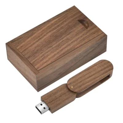 Afbeelding van HOZYALE USB 2.0 16 GB houten stick met doos voor bruiloft, vrienden, familie