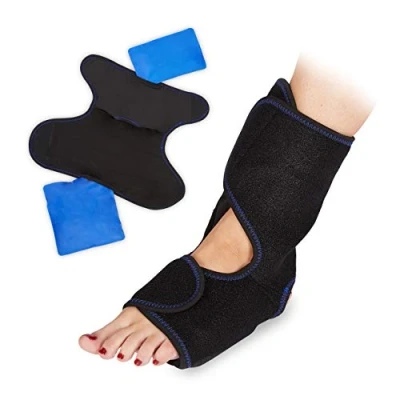 Afbeelding van Relaxdays 2x hot cold pack voet koud kompres kompressen koelkussen voor blessures
