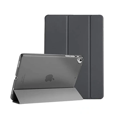Afbeelding van ProCase iPad Pro 12,9 inch 2017/2015 Case Cover (oud model, 1e en 2e generatie), Ultradun licht Stand beschermhoes Shell met doorzichtige matte achterkant grijs