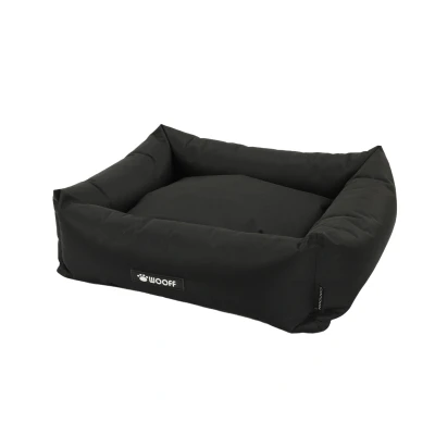 Afbeelding van Wooff Mand Cocoon All Weather Zwart Hondenmand Medium