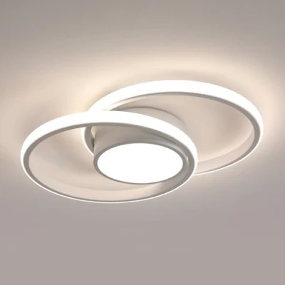 Image de Comely Plafonnier LED, Rond Lampe de Plafond 42W, Moderne Luminaire pour Couloir Coucher Salle Bains Cuisine Salon, Lumière Naturelle 4500K, Longueur 40cm, Blanc
