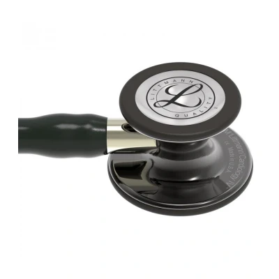 Afbeelding van 3M Littmann Cardiology IV 6204 Diagnostische stethoscoop, zwarte slang, editie smoke glanzend, basis champagne, 69 cm