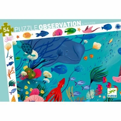 Afbeelding van Djeco puzzel observation aquatisch (54st)