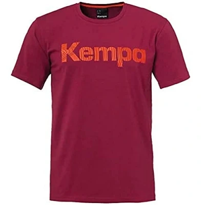 Afbeelding van Kempa grafisch t shirt heren, Donker rood