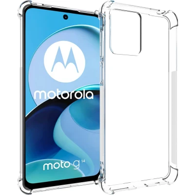 Afbeelding van iMoshion Hoesje Geschikt voor Motorola Moto G14 Siliconen Shockproof Case Transparant