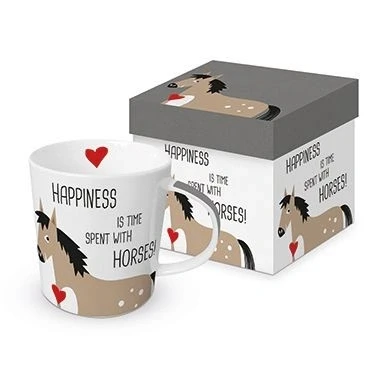 Afbeelding van Ppd Trend Mug Gb Happiness &amp; Horses