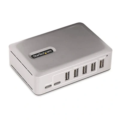 Image de StarTech.com Hub USB C à 7 Ports A/USB Auto Alimenté 10Gbps Concentrateur (hub) 5 x 3.2 Gen 2 + de bureau