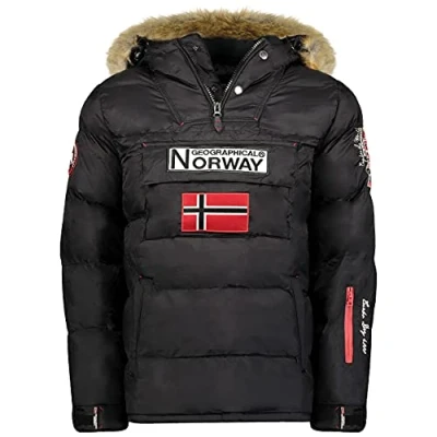 Afbeelding van Geographical Norway Boker Herenjas, oranje, XL, zwart.