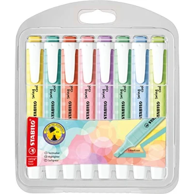 Afbeelding van Markeerstift STABILO Swing cool 275/8 assorti etui à 8 stuks