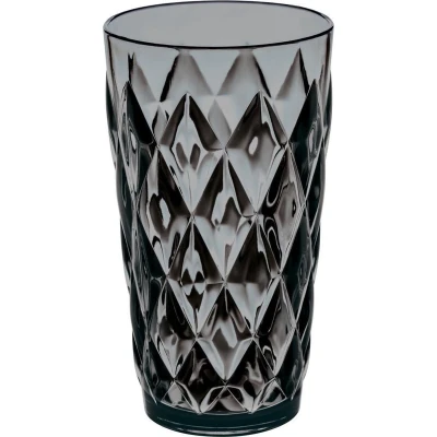 Afbeelding van Koziol Crystal L Drinkglas 450ml transparant grijs set van 6