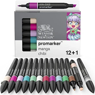 Afbeelding van Winsor and Newton Promarker Set Manga Chibi