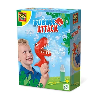 Afbeelding van SES Bubble Happer dino sterk bellenblaassop goed uitwasbaar met happende
