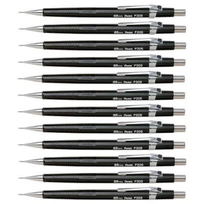 Afbeelding van Pentel Vulpotlood Voor Potloodstiften: 0,5 Mm, Zwarte Houder