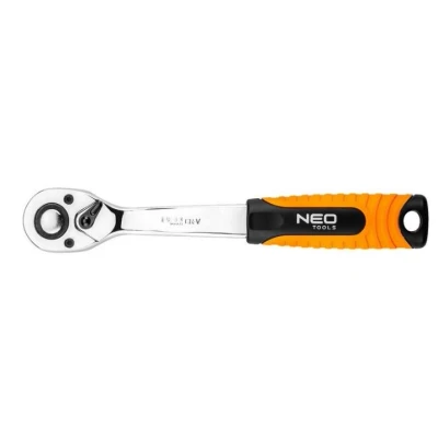Afbeelding van NEO TOOLS 08 503 Omschakelratel 72 6,3 (1/4&quot;) 145 Chroom vanadium staal