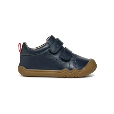 Afbeelding van Geox B Steppieup Babyschoenen voor kinderen, Maat: 23, Navy Leer