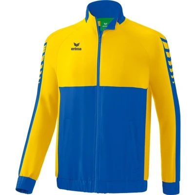 Afbeelding van Six Wings presentatiejack new royal/geel / XL