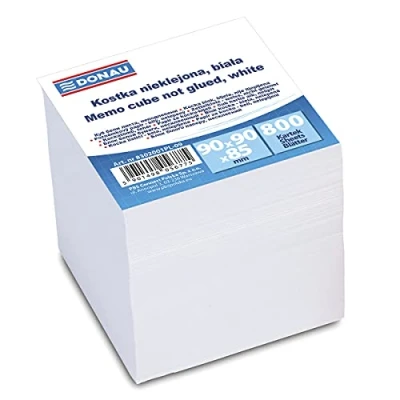 Afbeelding van Donau 8302001PL 09 Eco notitieblok, ongelijmd, ca. 700 vel, 89 x mm, kleur: wit