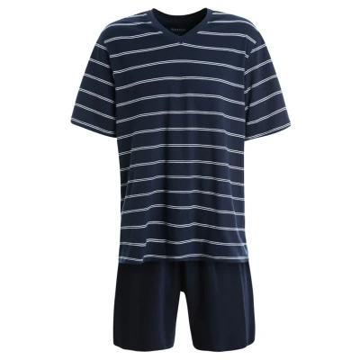 Afbeelding van Schiesser heren shortama donkerblauw